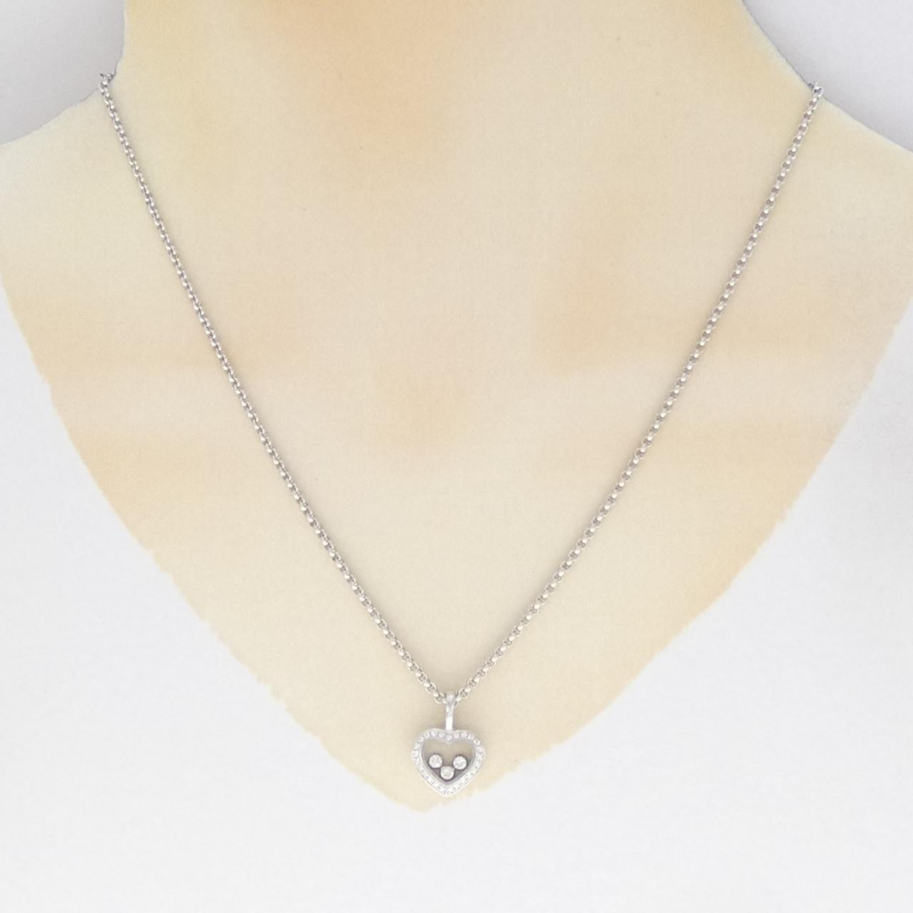 ショパール 750 ホワイト ゴールド ダイヤモンド ネックレス