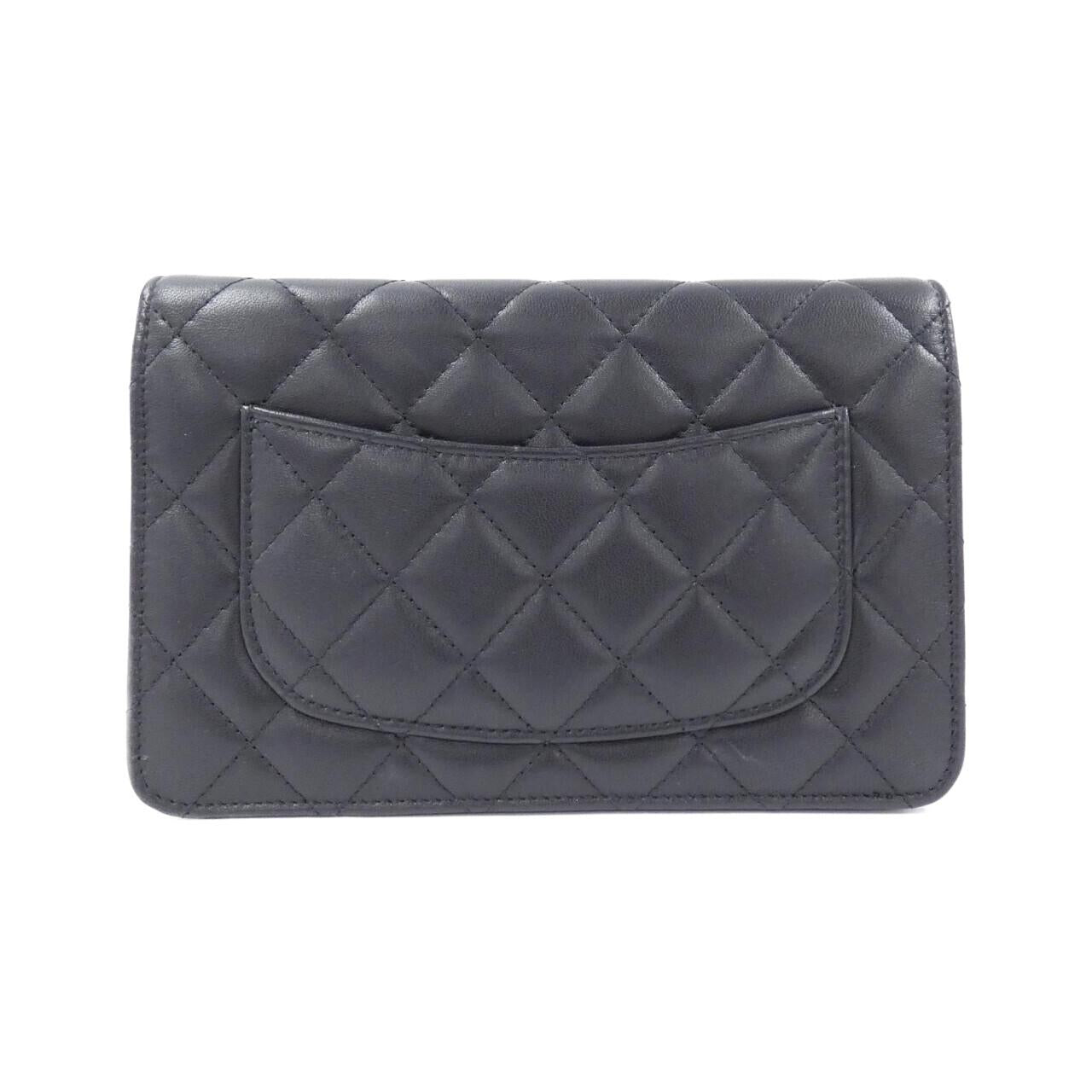 シャネル AP3807 ラムスキン チェーン ウォレット