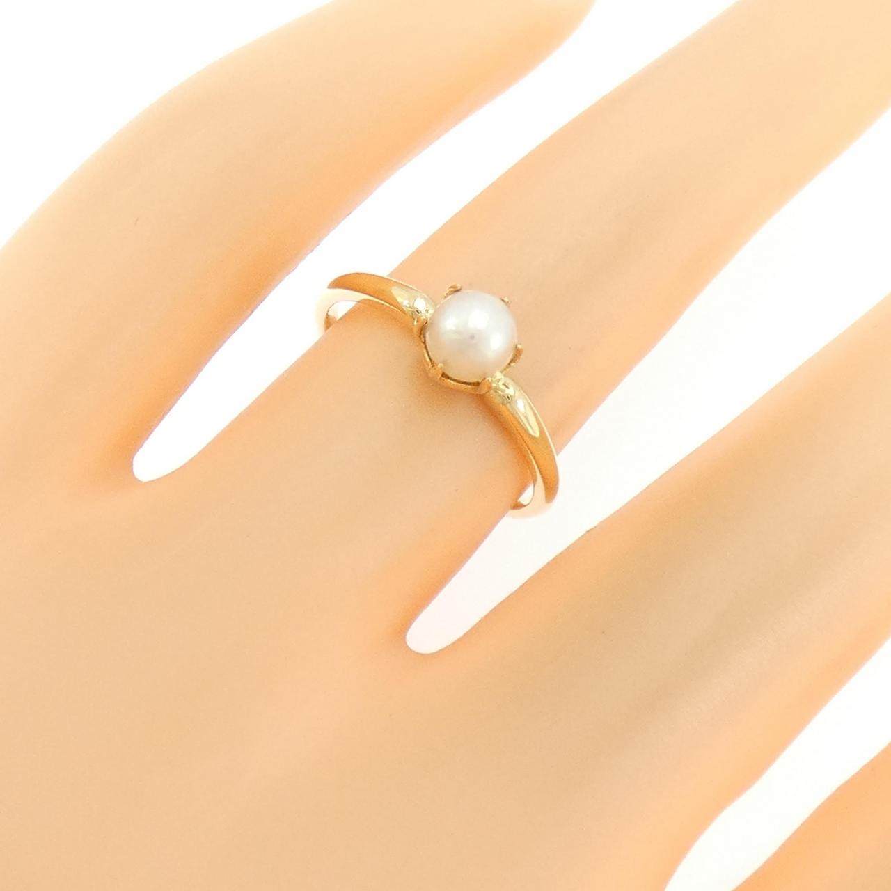 ヨンドシー Au750 アコヤパール リング