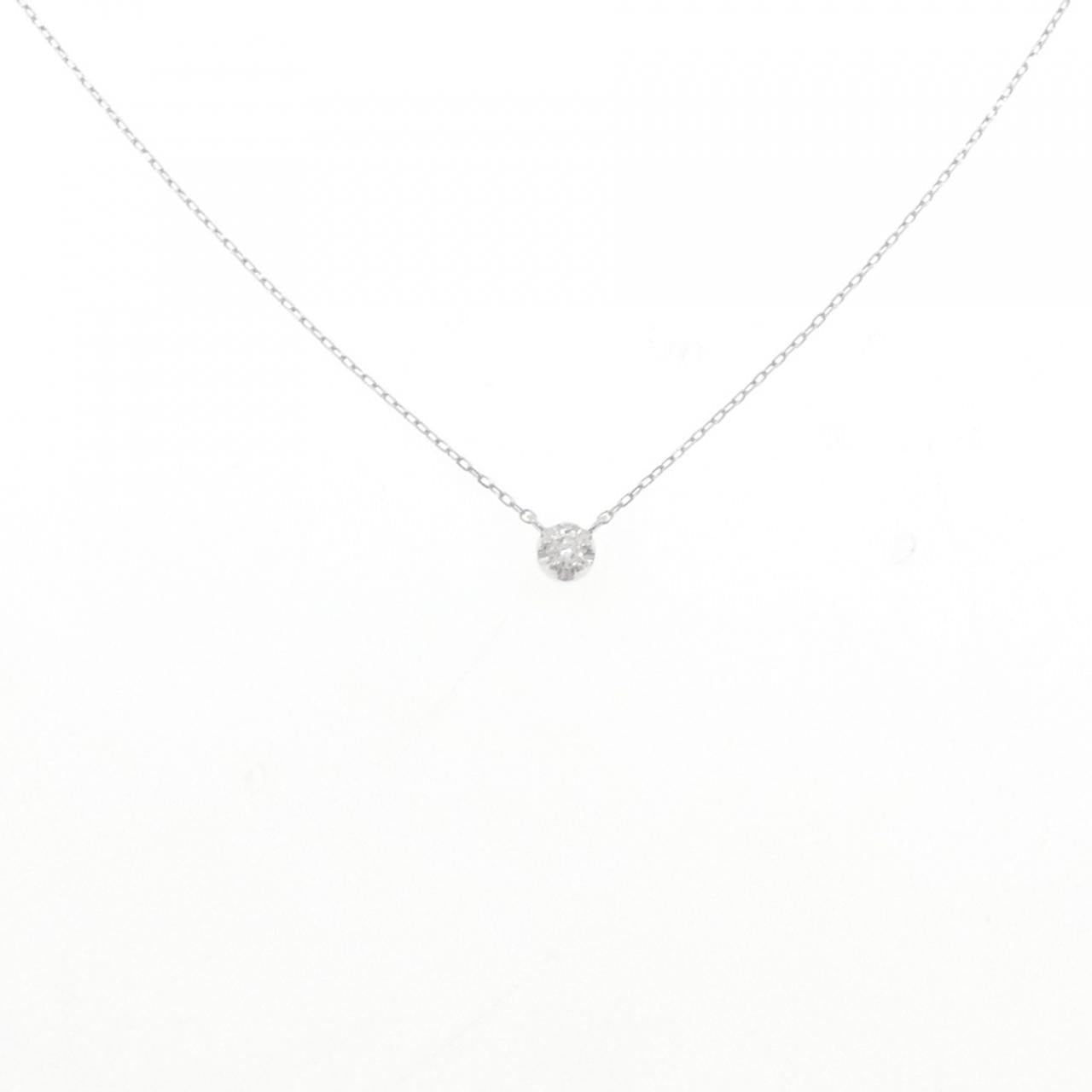 ヴァンドームK10ホワイトゴールドダイヤモンドネックレス