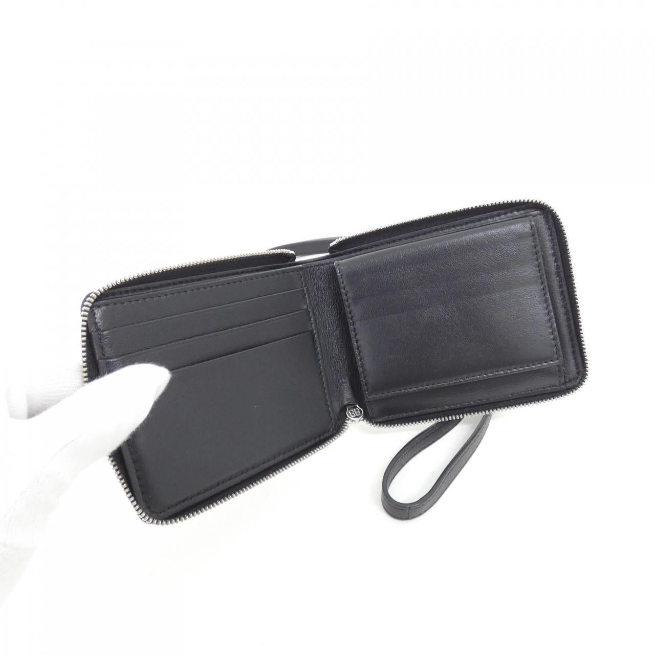 バレンシアガ 2 フォールド レザー ウォレット