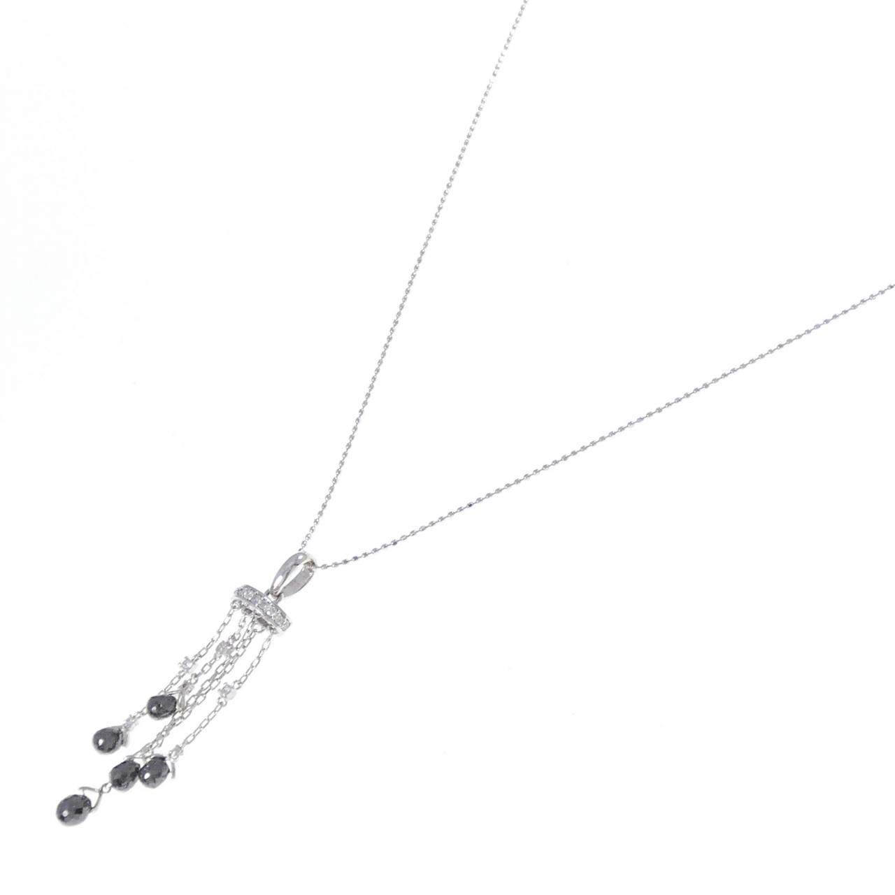 K18WG K10WG ダイヤモンド ネックレス