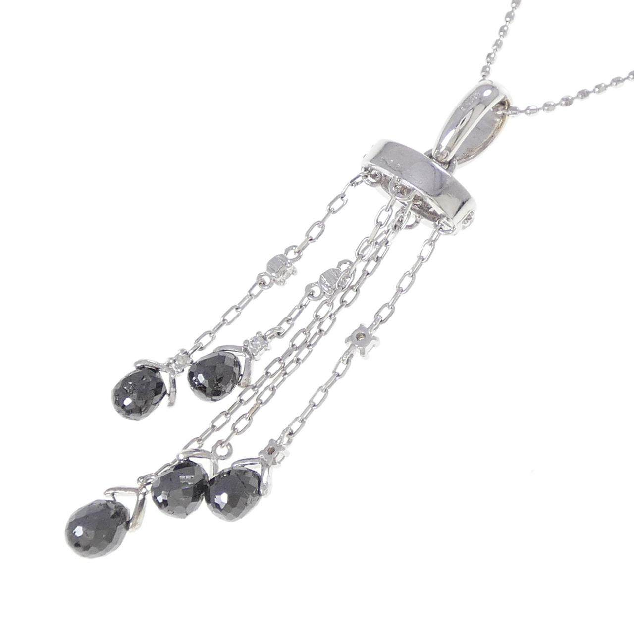 K18WG K10WG ダイヤモンド ネックレス