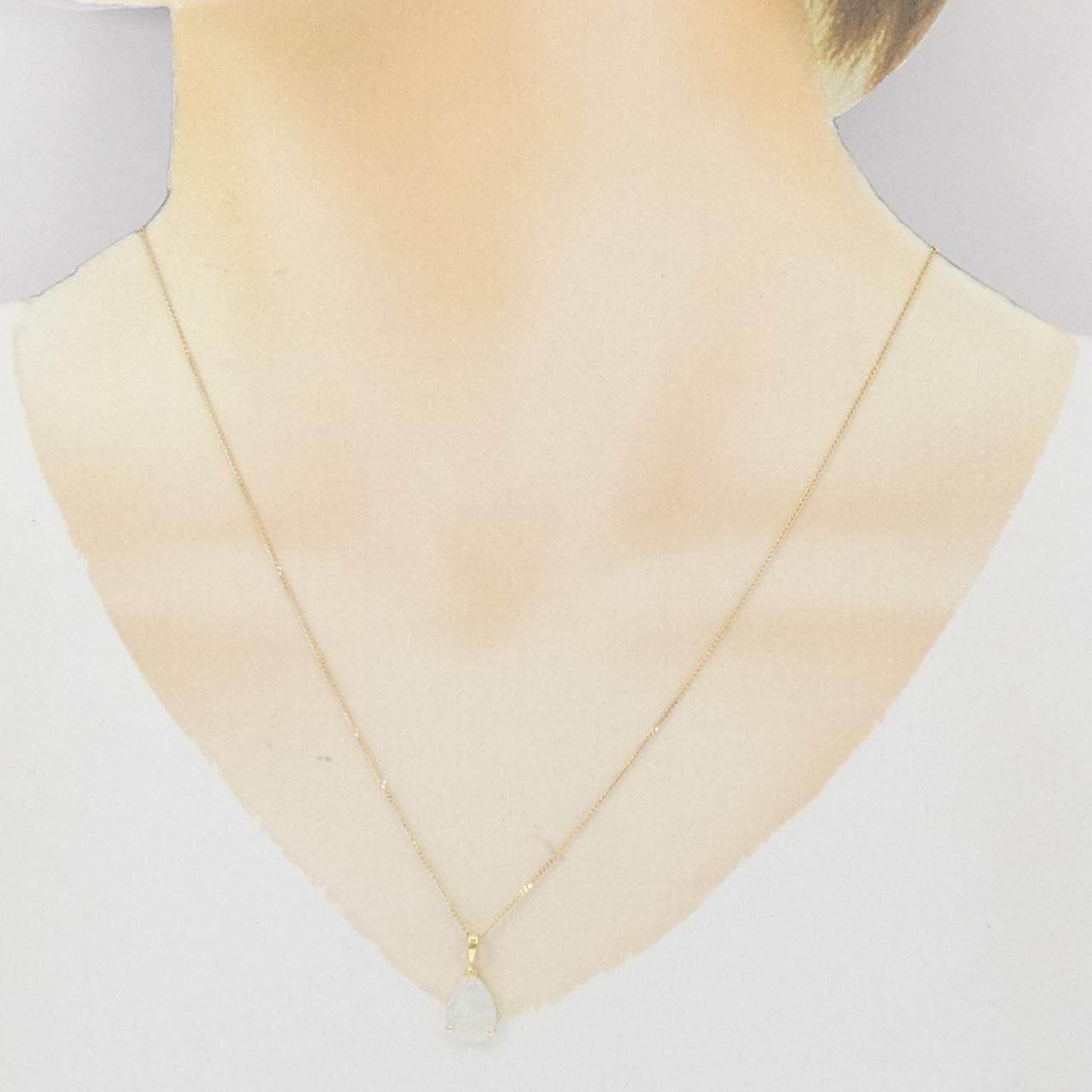 Au750イエローゴールドオパールネックレス