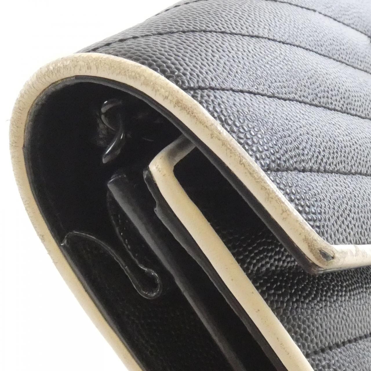 サン ローラン 377828 BOWC8 カーフ チェーン ウォレット