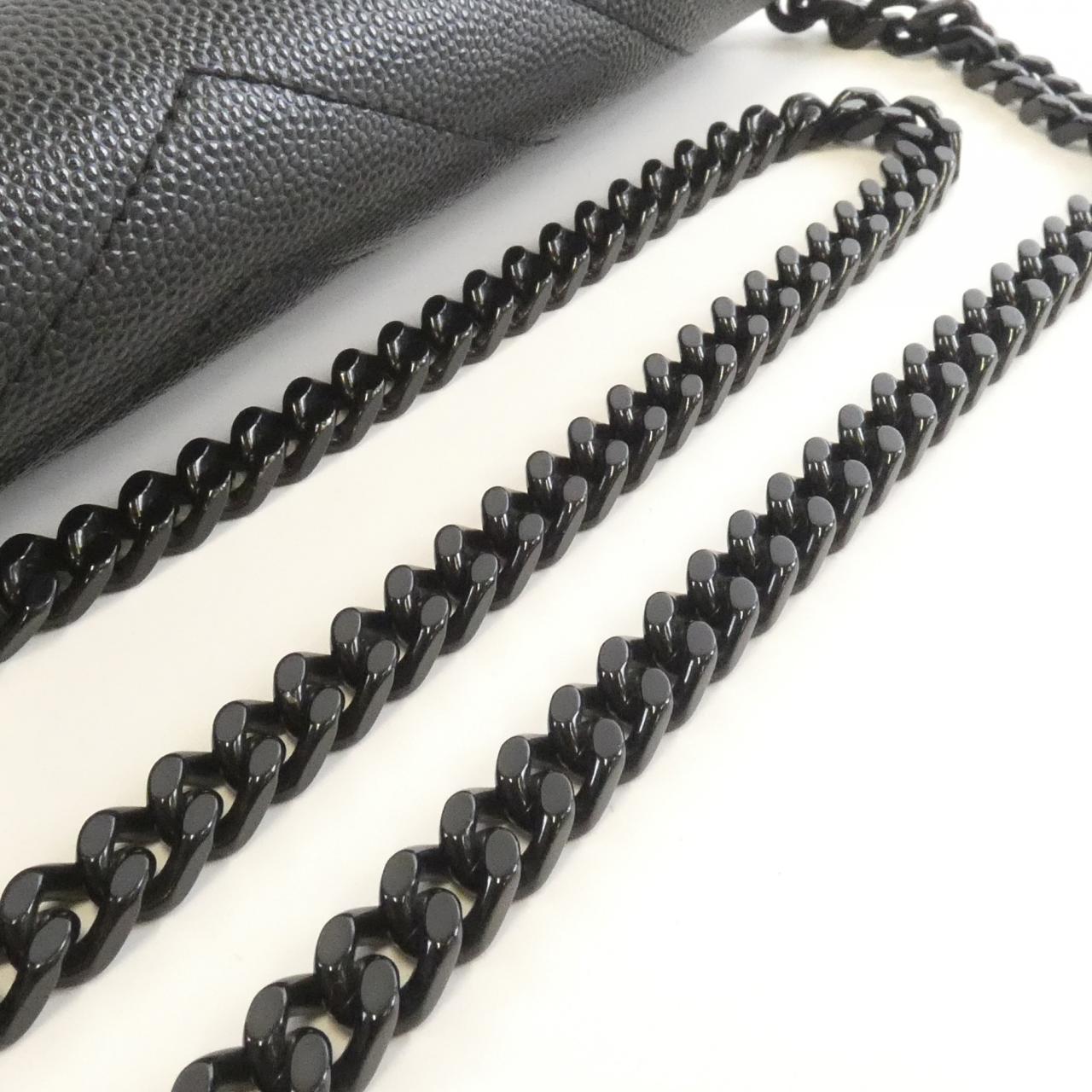 サン ローラン 377828 BOWC8 カーフ チェーン ウォレット