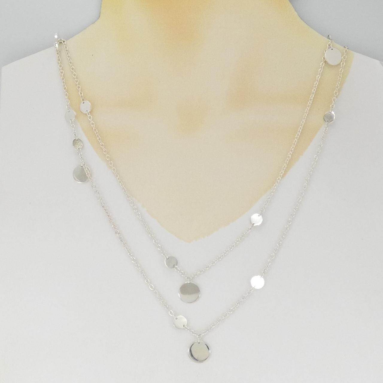 エルメス エクスリブリス 925シルバー 750ピンクゴールド ネックレス