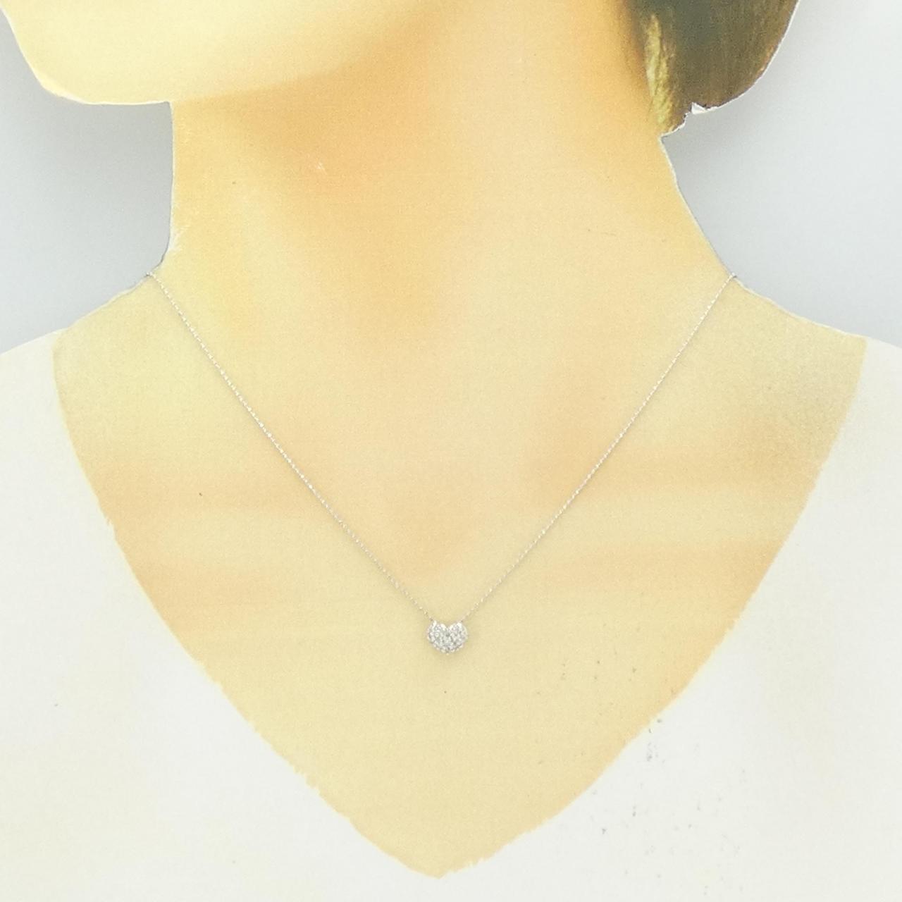 K18WG ダイヤモンド ネックレス