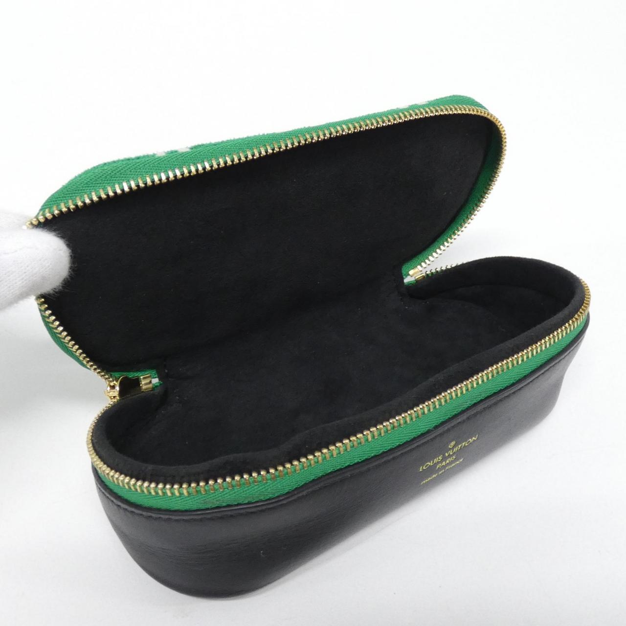 ルイ ヴィトン モノグラム ジャカード ベルベット メガネ ケース