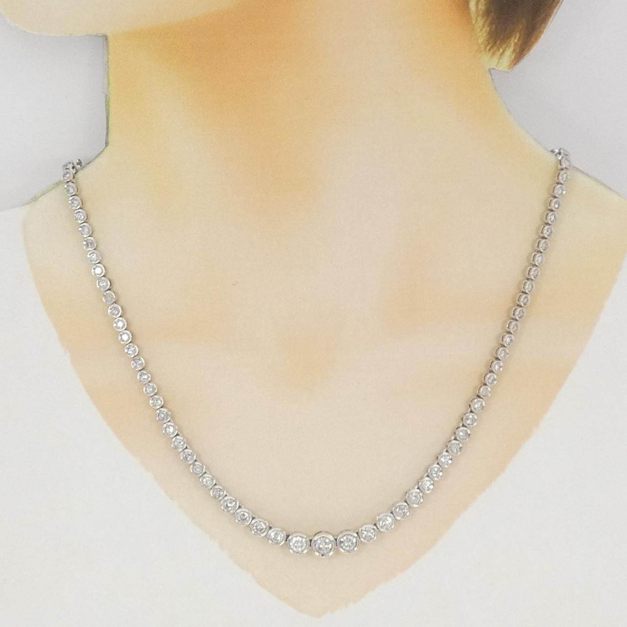 Pt900プラチナダイヤモンドネックレス