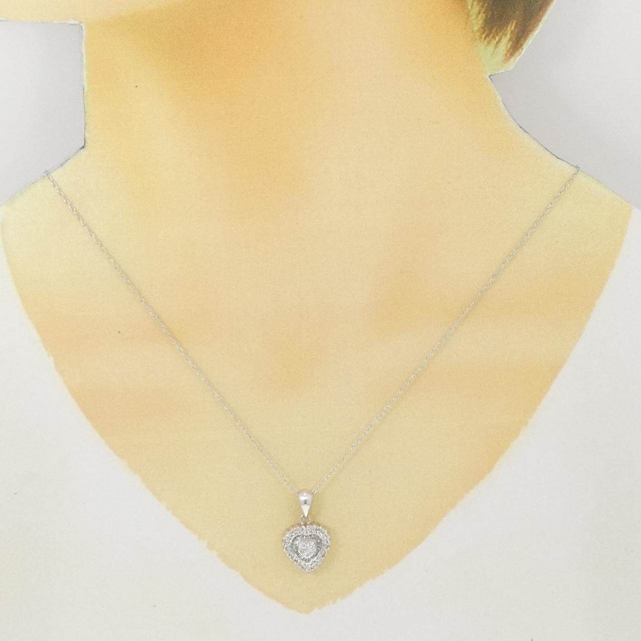 K14ホワイトゴールドダイヤモンドネックレス
