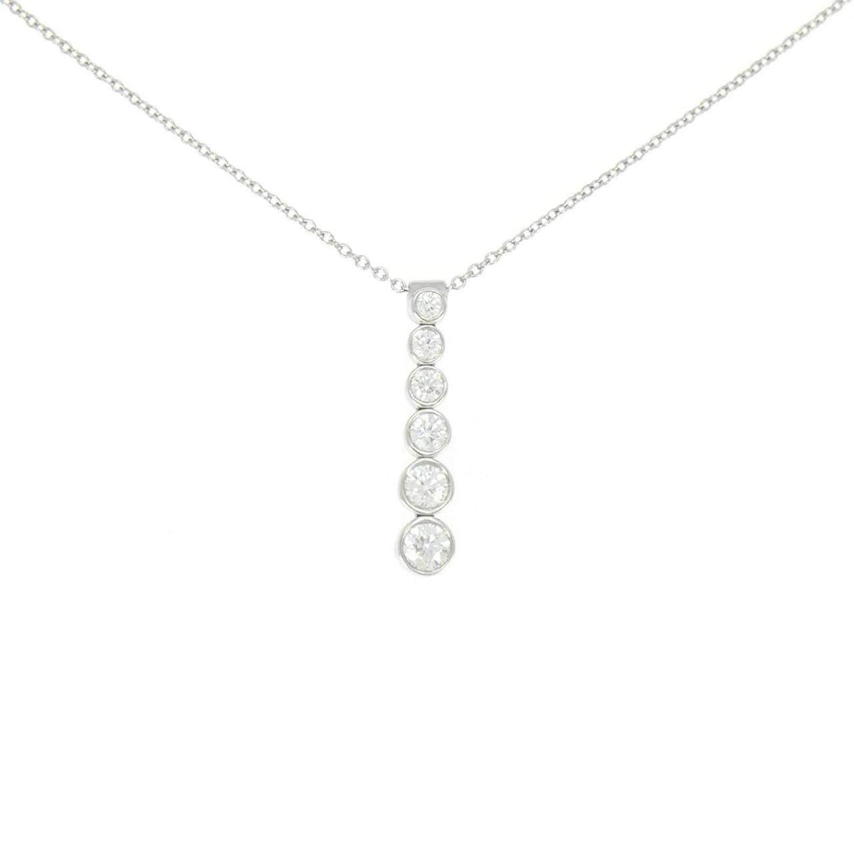 ティファニー ジャズ グラジュエイテッド ドロップ プラチナ ネックレス