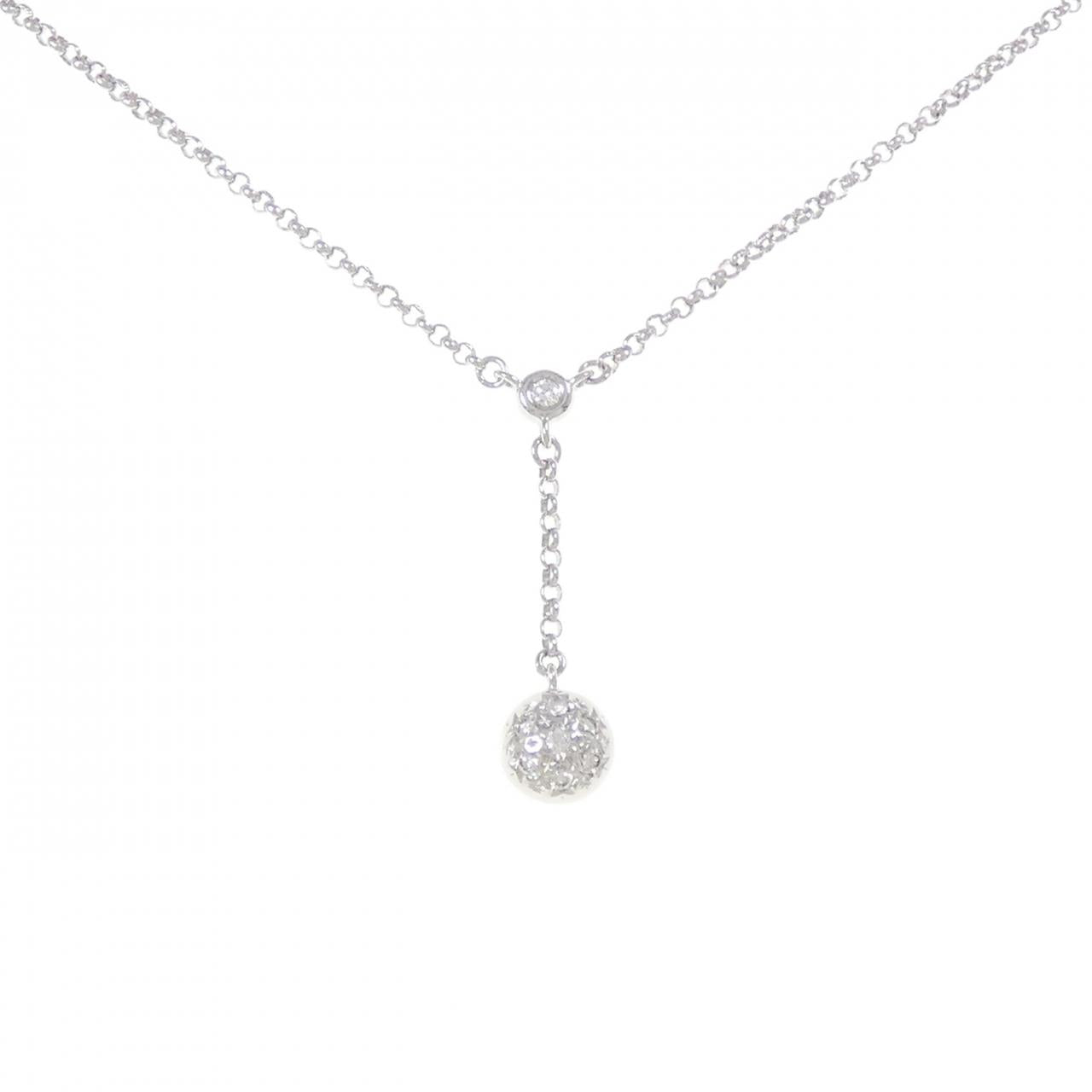 Tasaki K14 ホワイト ゴールド ダイヤモンド ネックレス