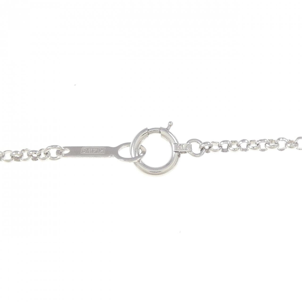 Tasaki K14 ホワイト ゴールド ダイヤモンド ネックレス