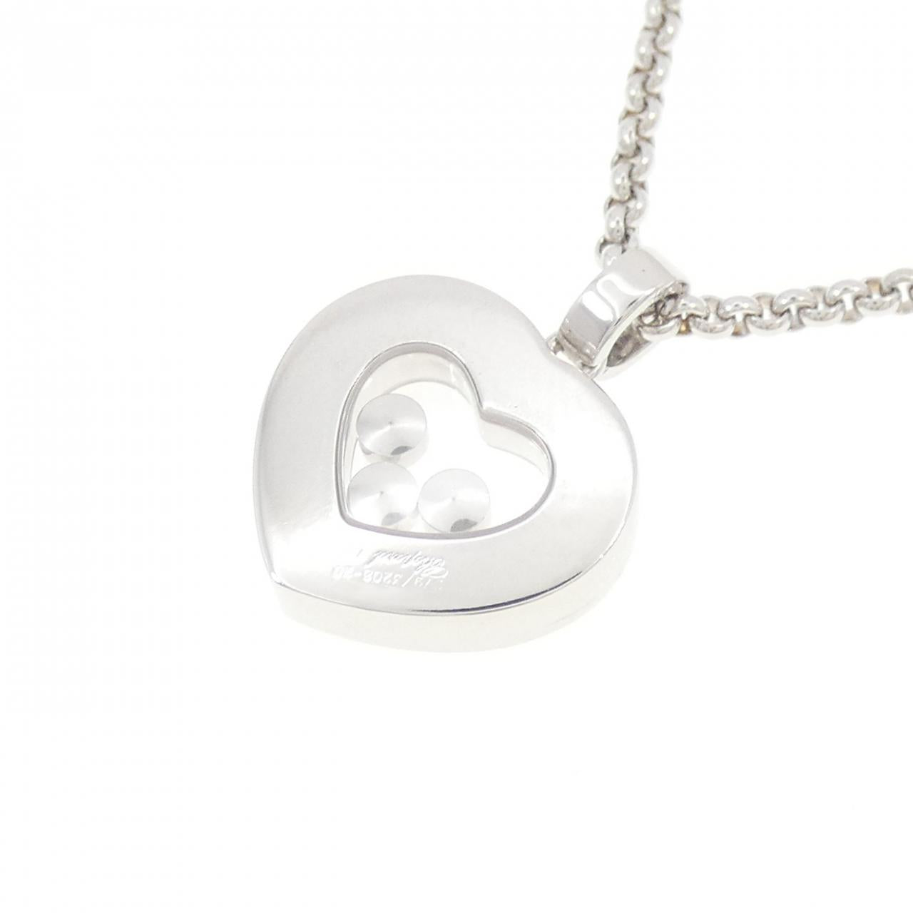 ショパール ハッピー ダイヤモンド 750 ホワイト ゴールド ダイヤ ネックレス