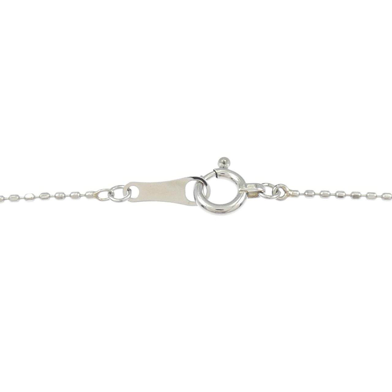 PT900 PT850 プラチナ ソリティア ダイヤモンドネックレス 0.1ct