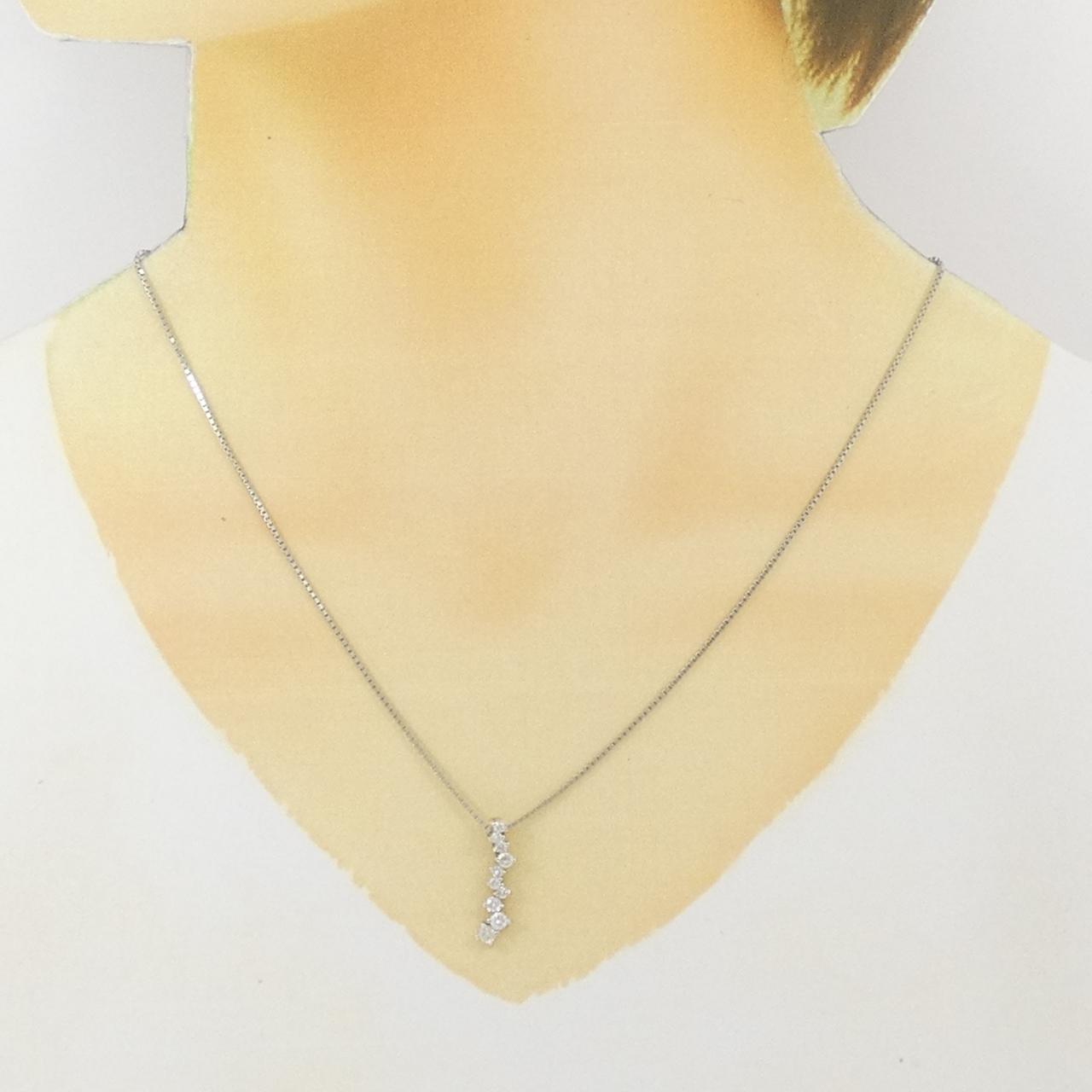 Pt950 Pt850 ダイヤモンド ネックレス