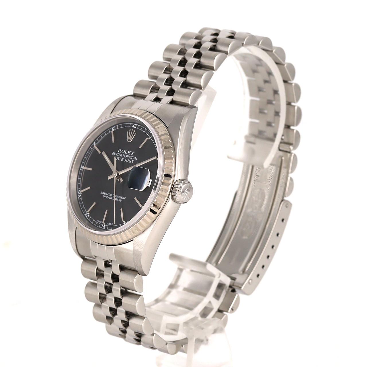 ロレックス デイトジャスト ステンレススチール×ホワイトゴールド 腕時計