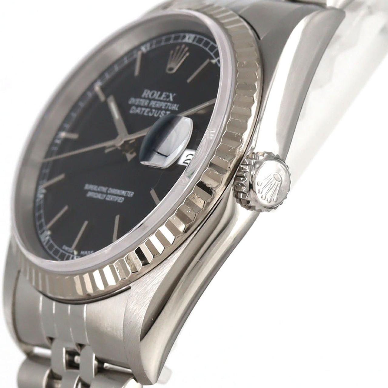 ロレックス デイトジャスト ステンレススチール×ホワイトゴールド 腕時計