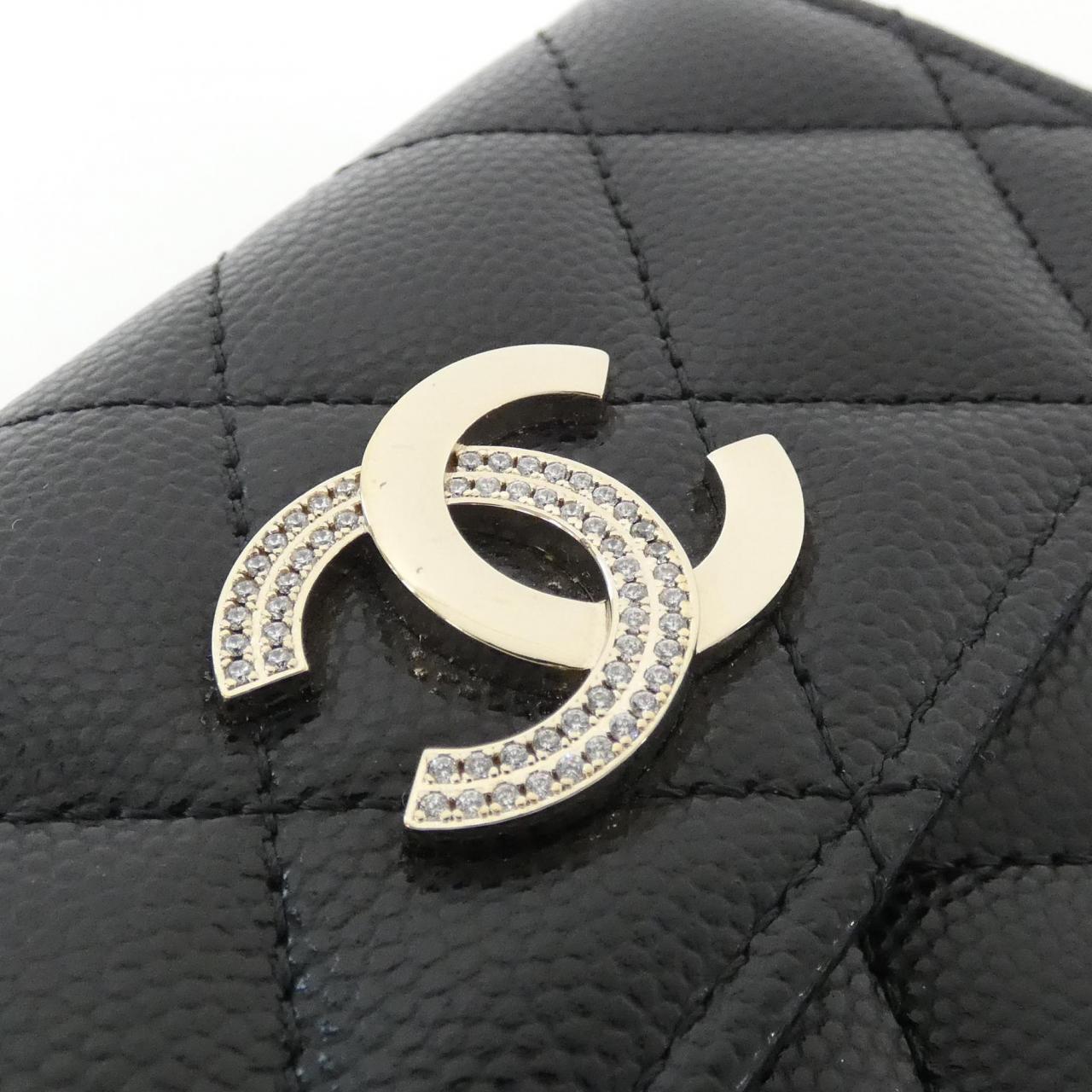 シャネル AP4175 キャビアスキン ウォレット