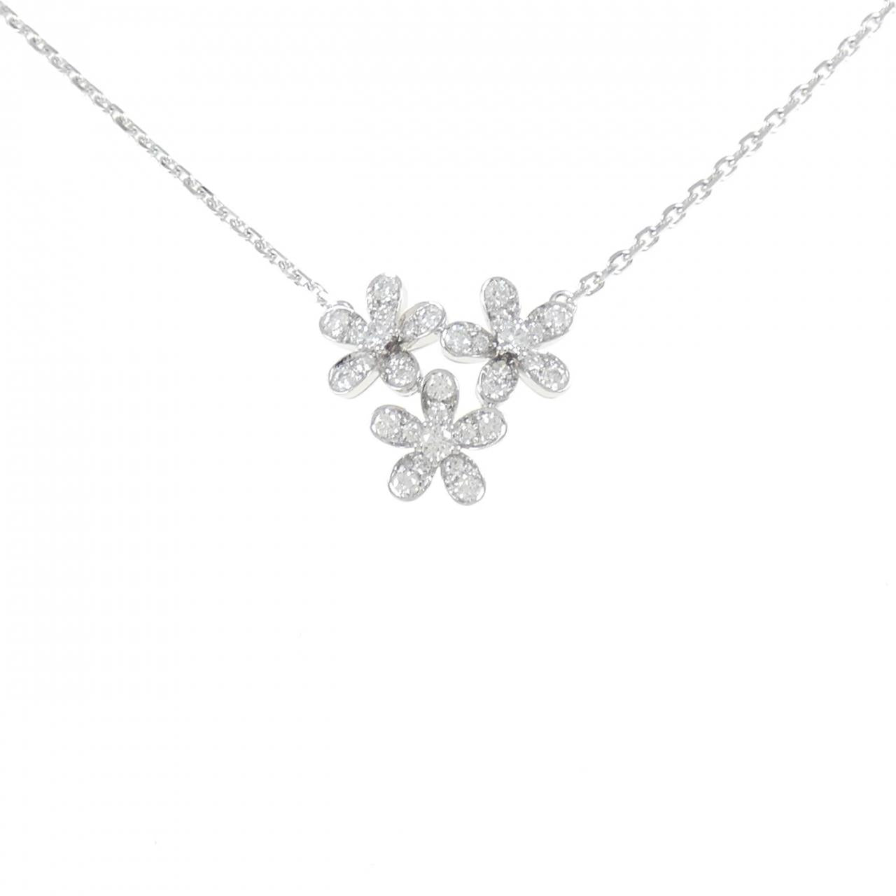 ヴァン クリーフ&アーペル ソクラテス 750ホワイトゴールド ダイヤモンド ネックレス