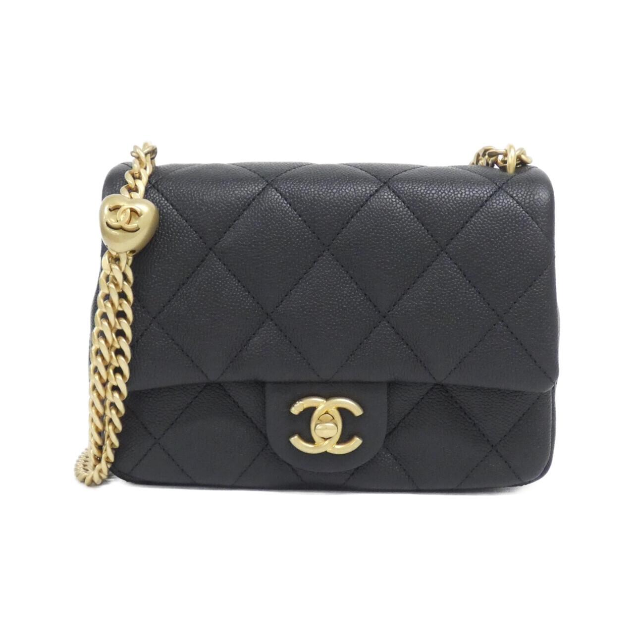 シャネル AS3829 キャビアスキン ショルダーバッグ
