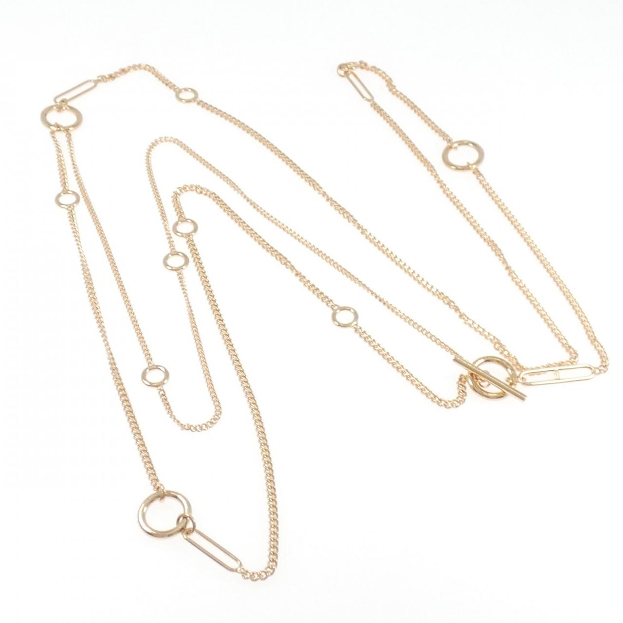 エルメス エシャペ 750ピンクゴールド ネックレス