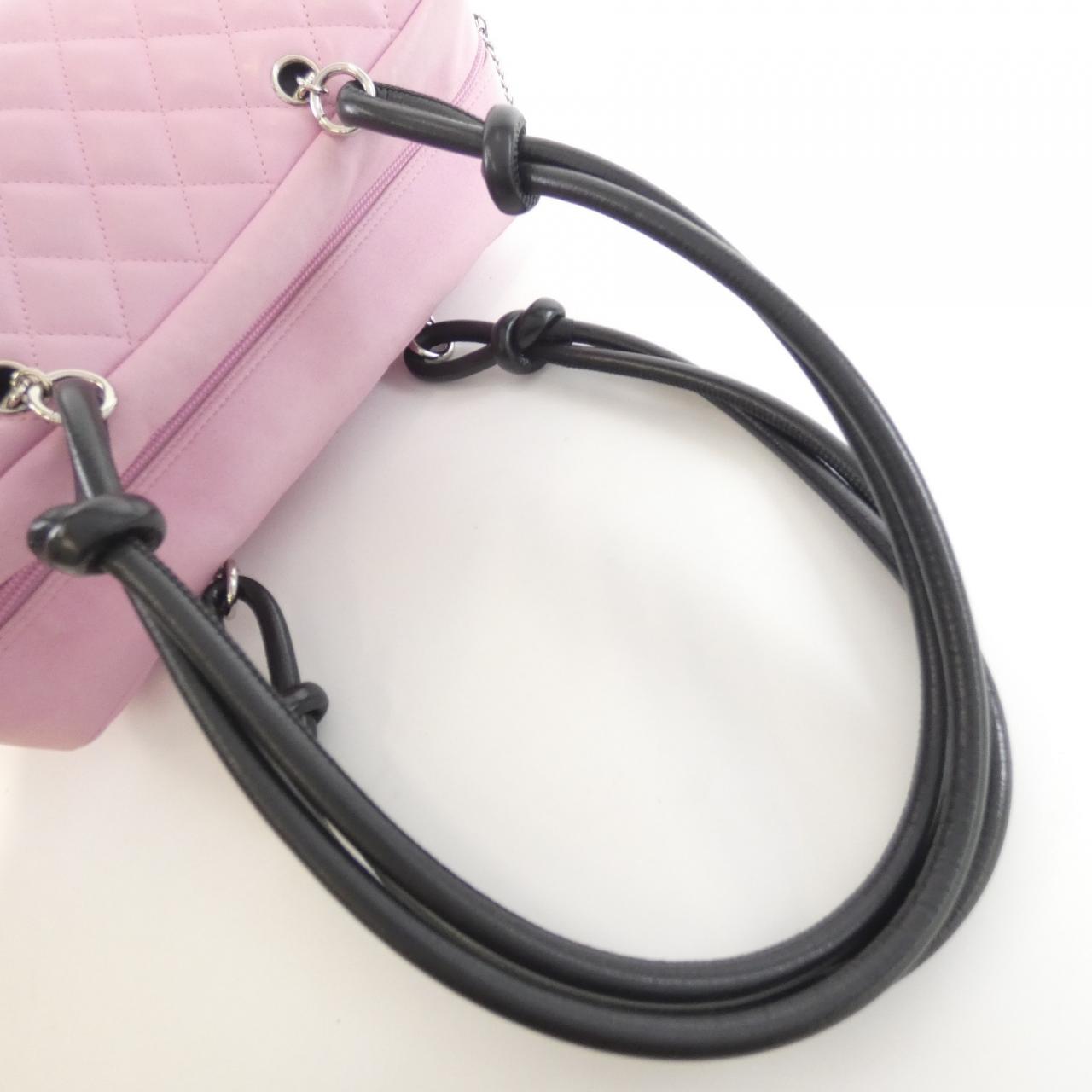 シャネル カンボン ライン カーフ ショルダー バッグ