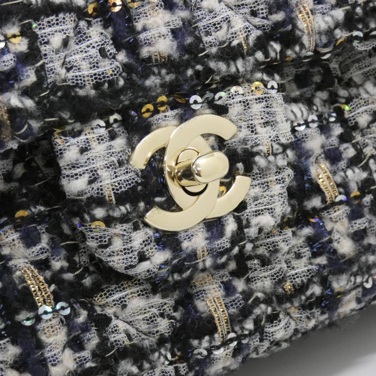 シャネル 1112 ツイード ショルダー バッグ