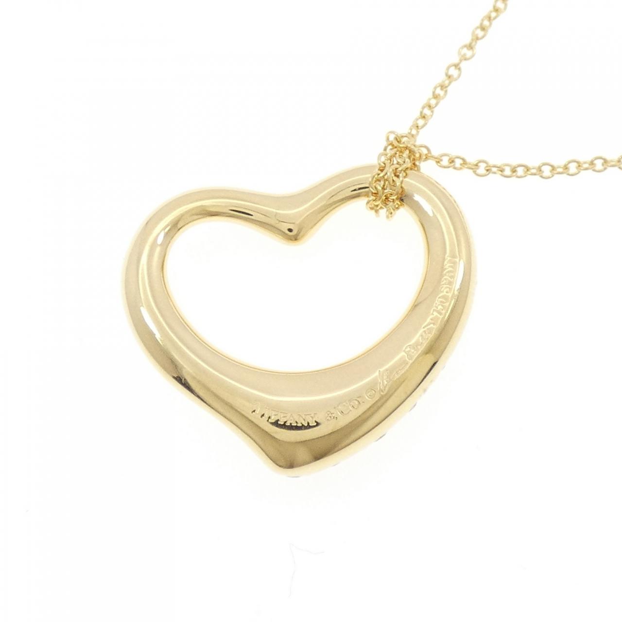 ティファニー オープンハート Au750 ネックレス