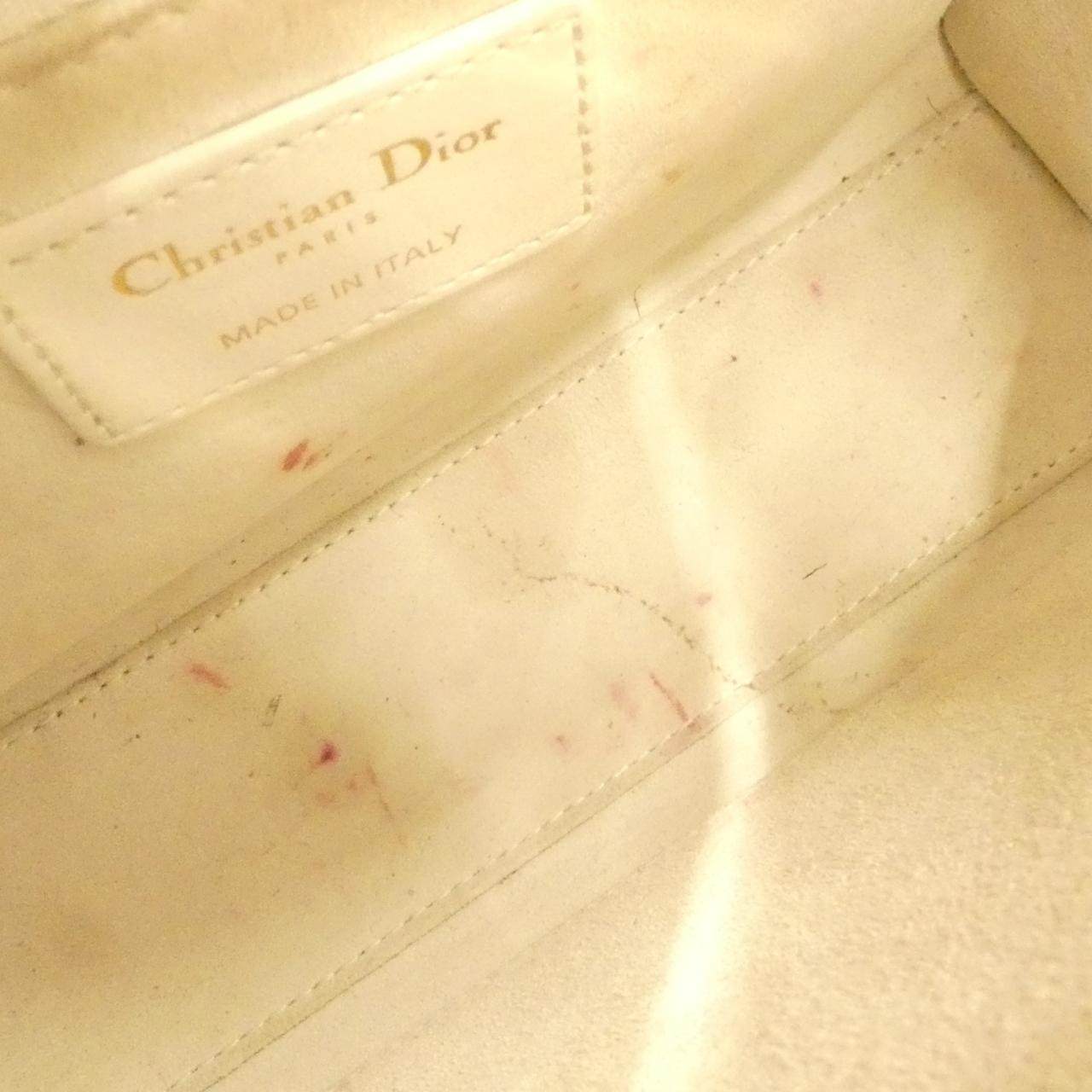 クリスチャンディオール レディディオール スモール ラムスキン 2wayバッグ