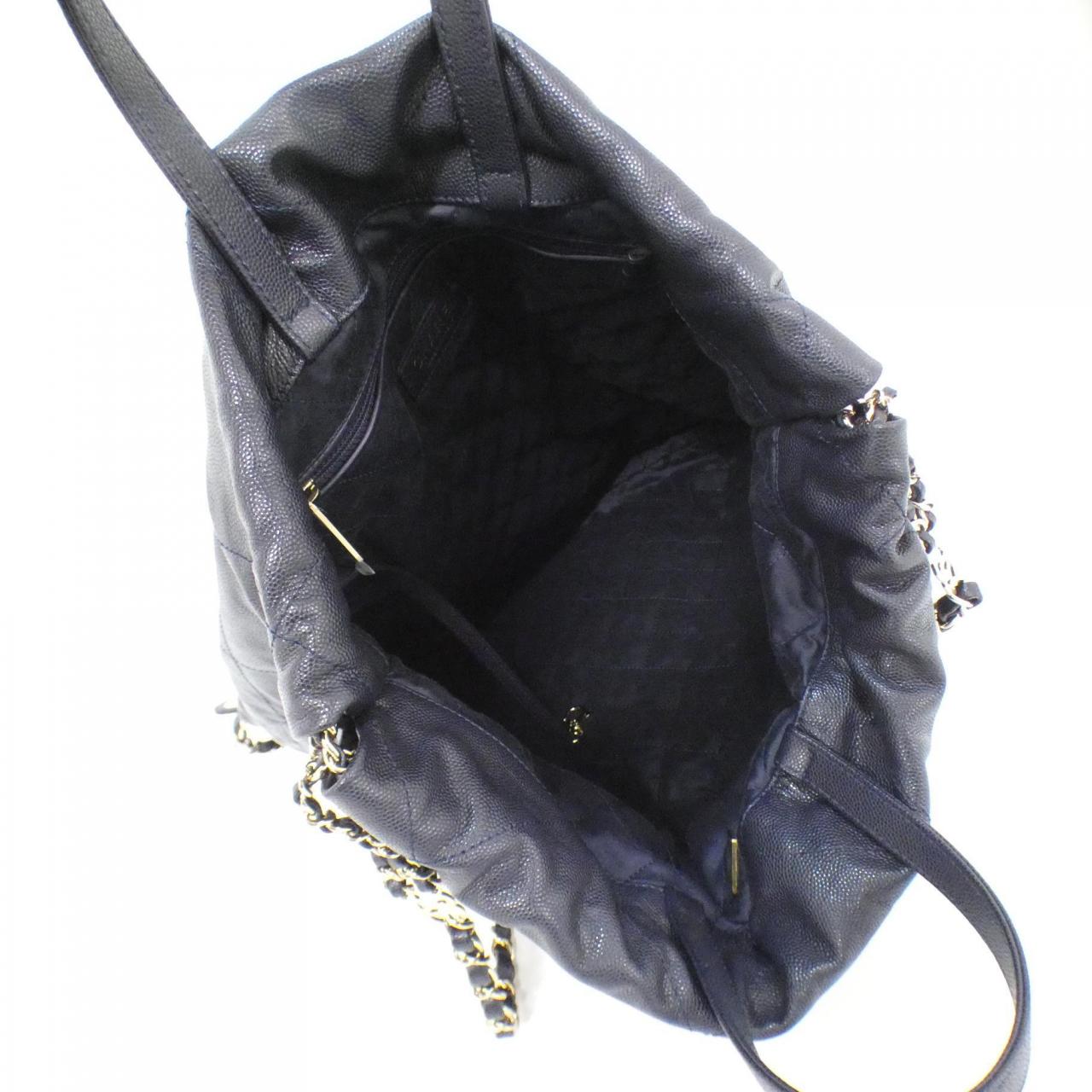 シャネル シャネル22ライン キャビアスキン リュックサック
