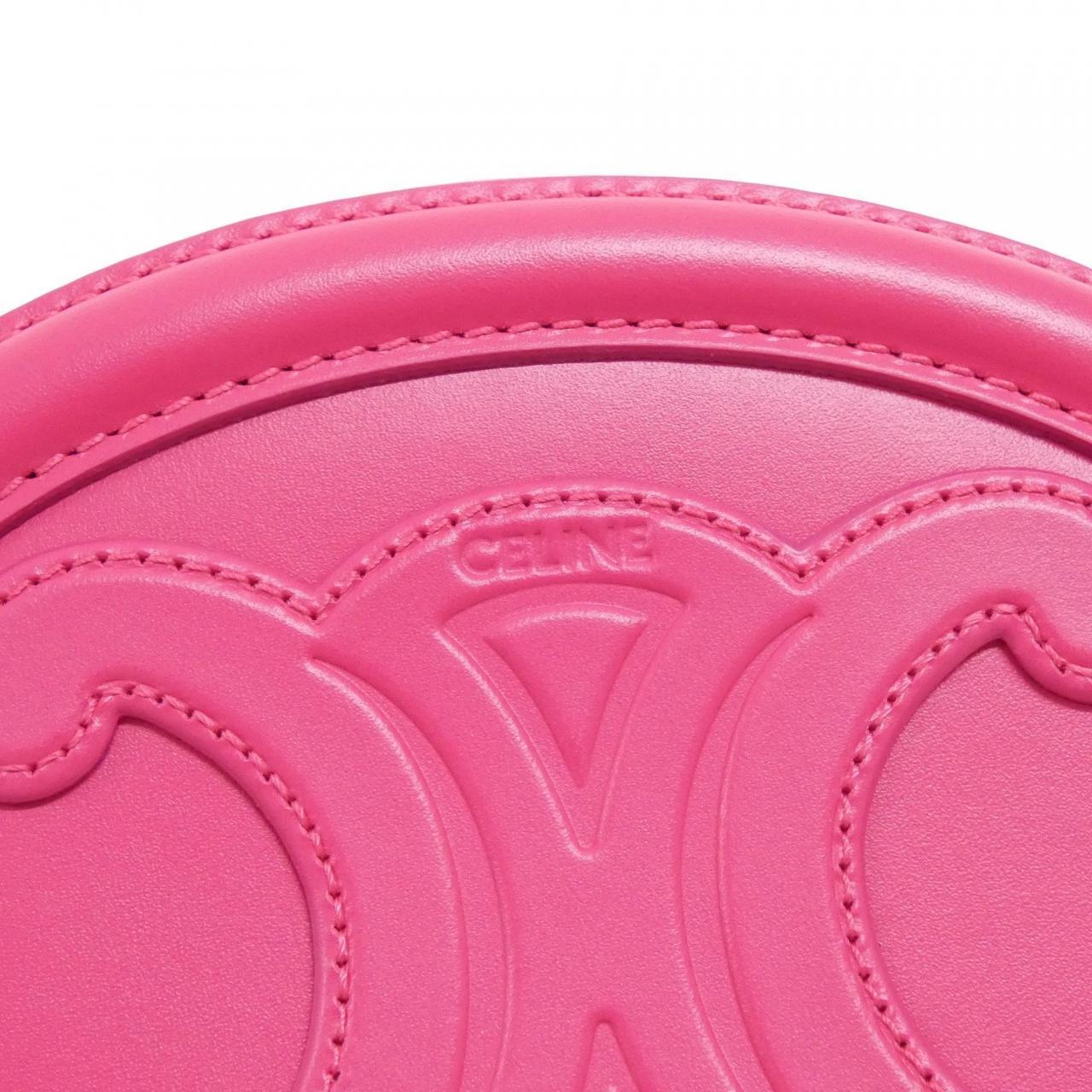 セリーヌ Crossbody Oval Purse カーフ ショルダーバッグ