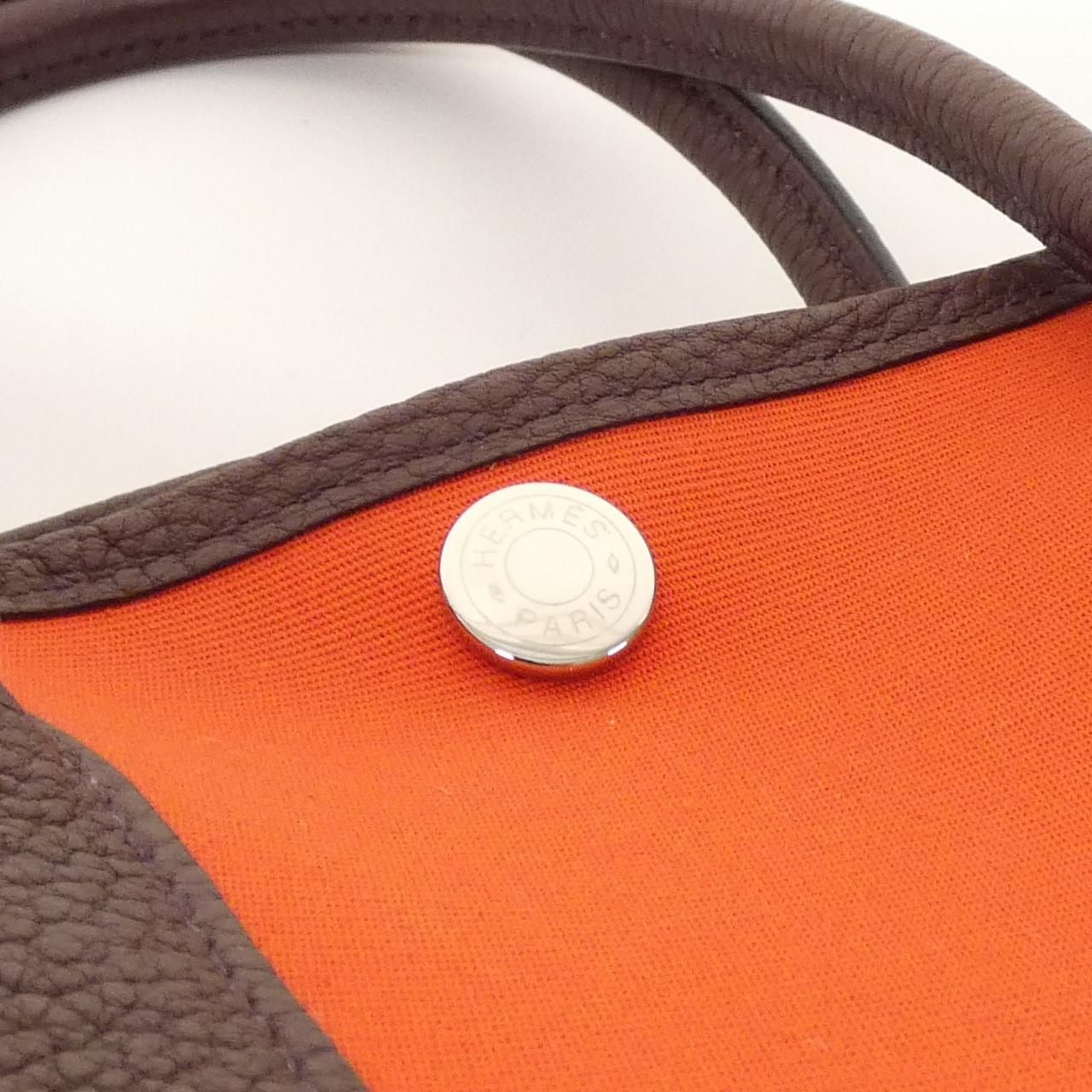 エルメス ガーデンパーティヴェルソ30 トワルオフィシエ ネゴンダ トートバッグ
