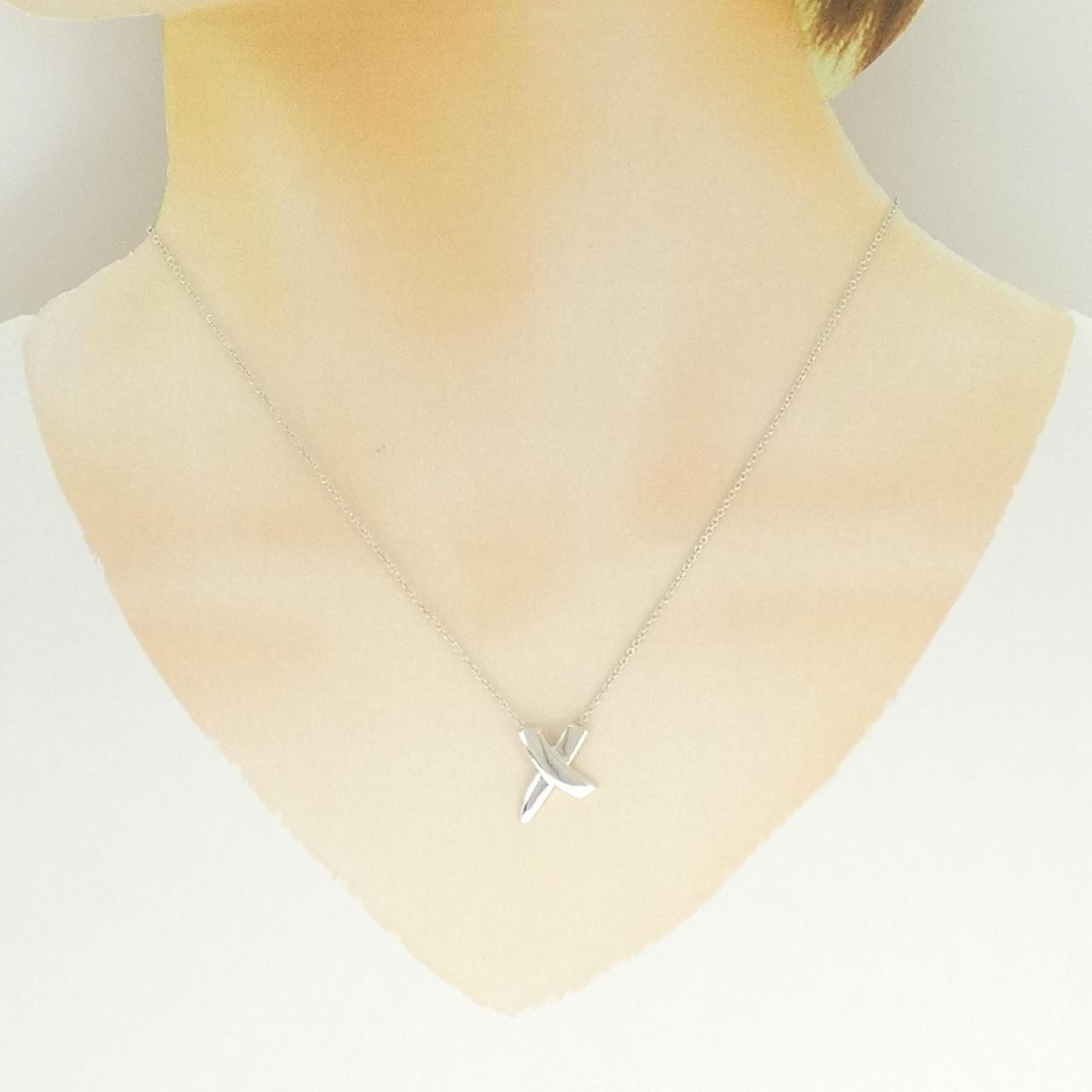 ティファニー 925シルバー キス ネックレス