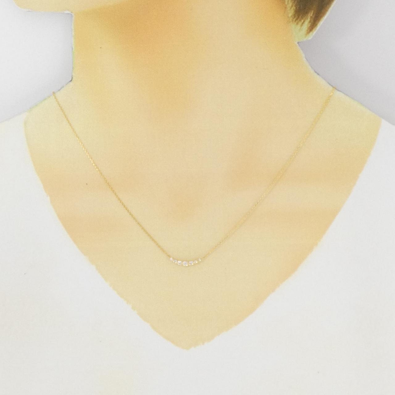 4°C K18ダイヤモンドネックレス
