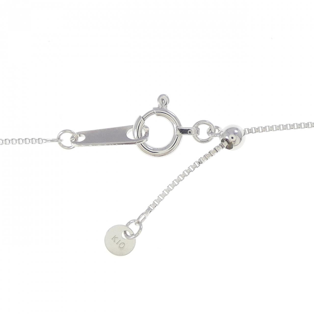 K10ホワイトゴールドベネチアンチェーンネックレス