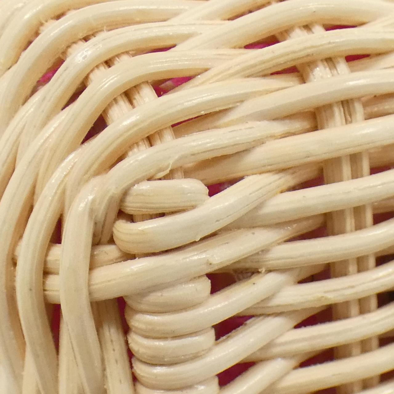 クリスチャンディオール DIOR OBLIQUE ナチュラルウィッカー キャンバス バッグ