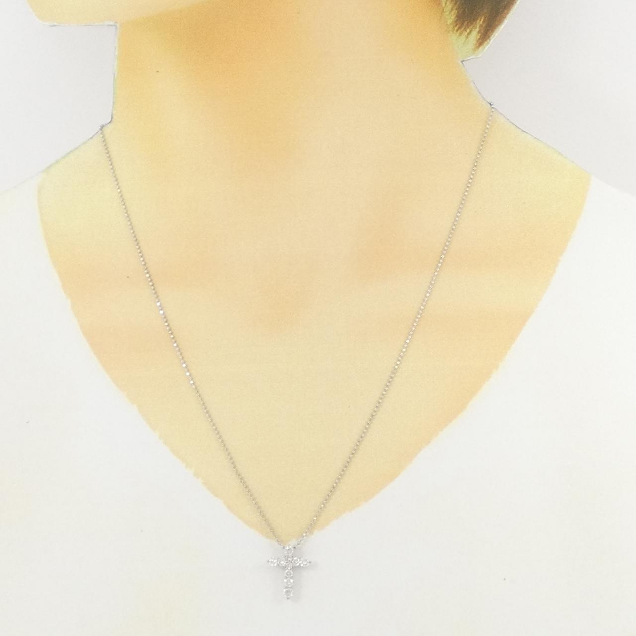 Pt900/Pt850 プラチナ ダイヤモンド ネックレス