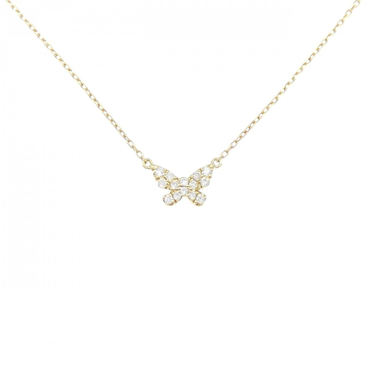 アーカー Butterfly Au750 ダイヤモンドネックレス