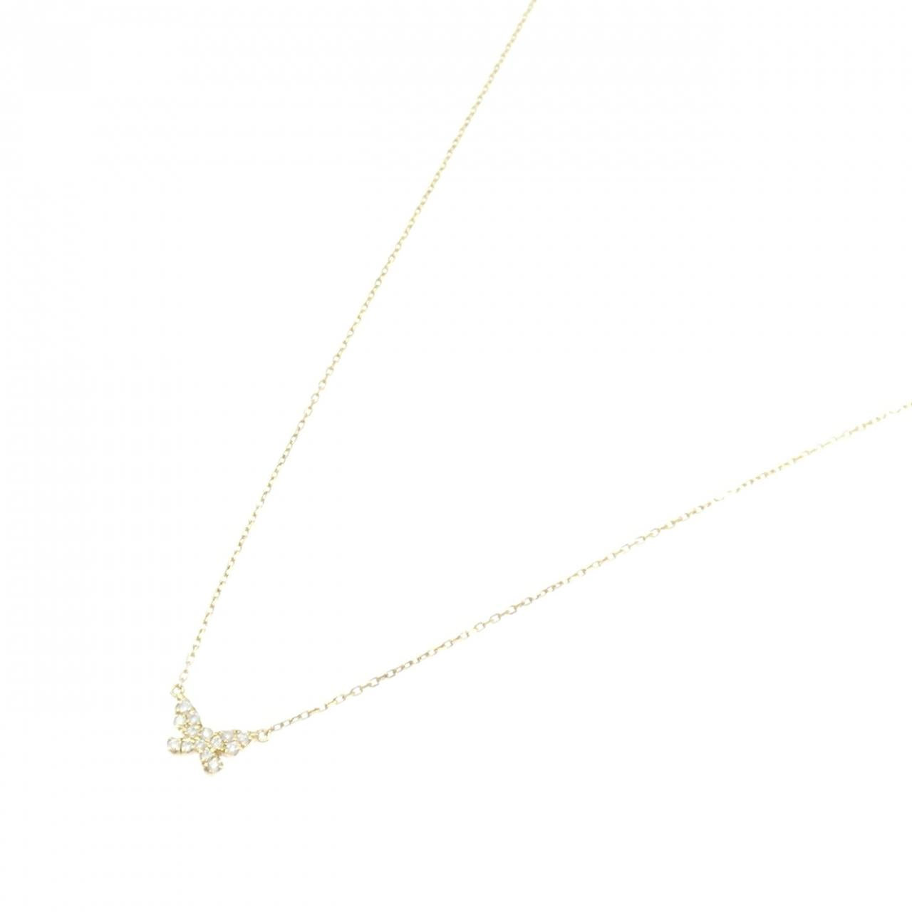 アーカー Butterfly Au750 ダイヤモンドネックレス