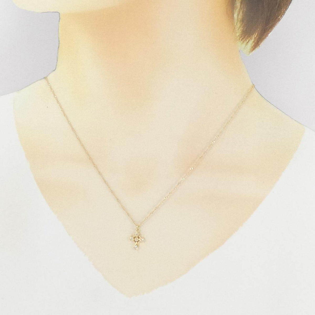 ヨンドシー Au750 ダイヤモンドネックレス