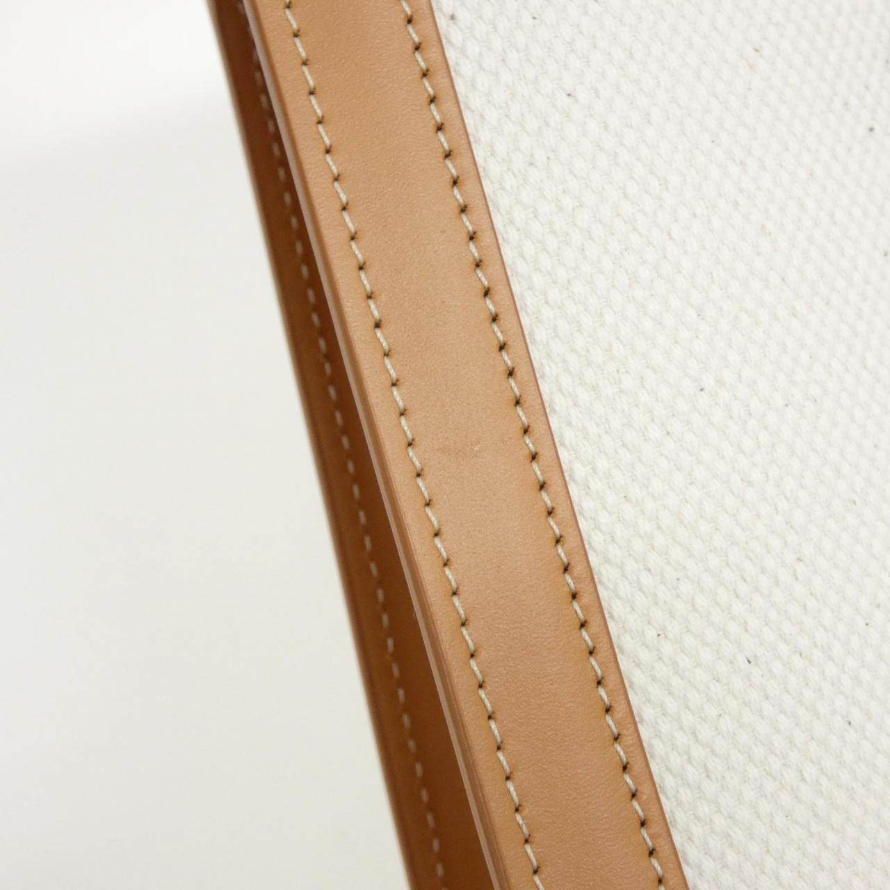 セリーヌ Small Vertical Celine Cabas コットンキャンバス カーフ トートバッグ