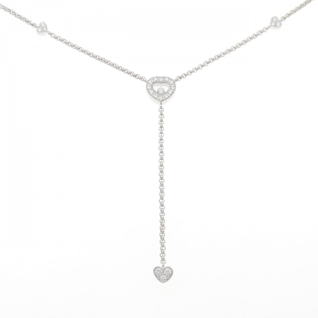 ショパール 750 ホワイト ゴールド ダイヤモンド ネックレス