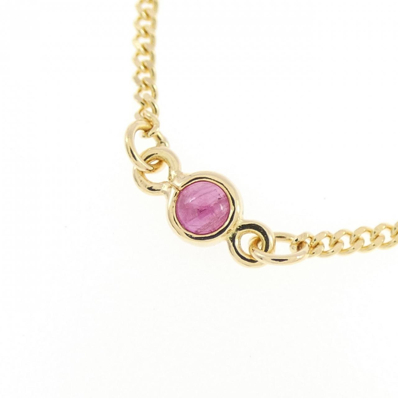 Au750 ルビー ネックレス