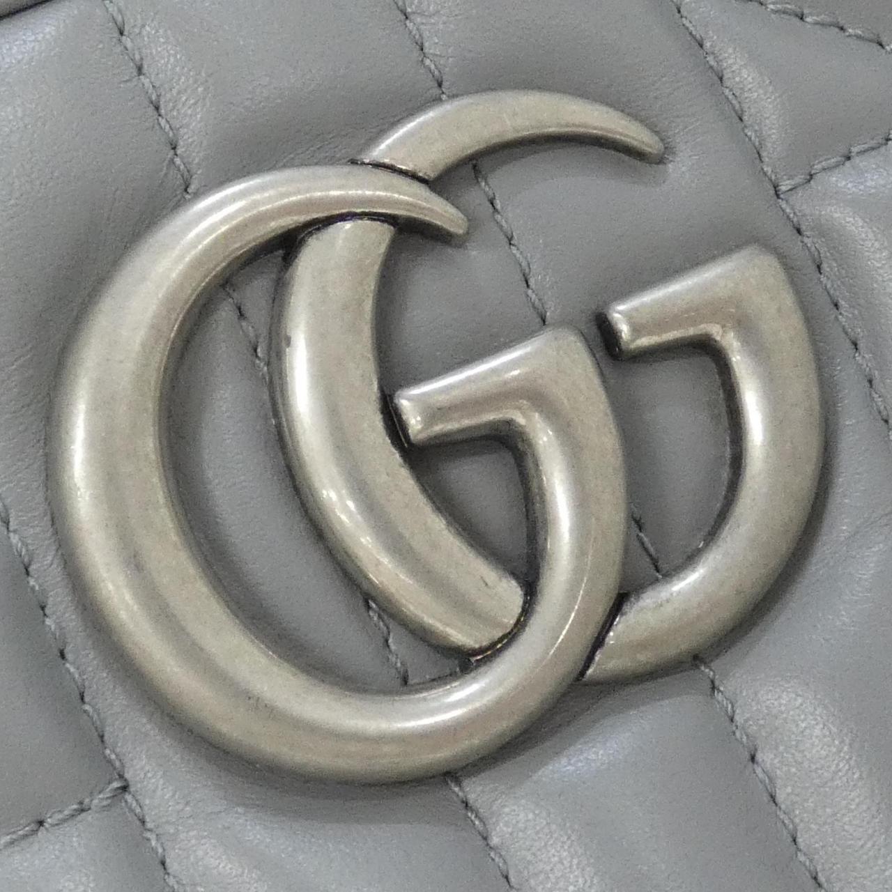 グッチ GGマーモント レザー ショルダーバッグ