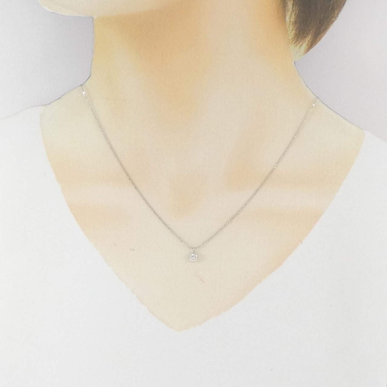 PT1000 PT850ダイヤモンドネックレス