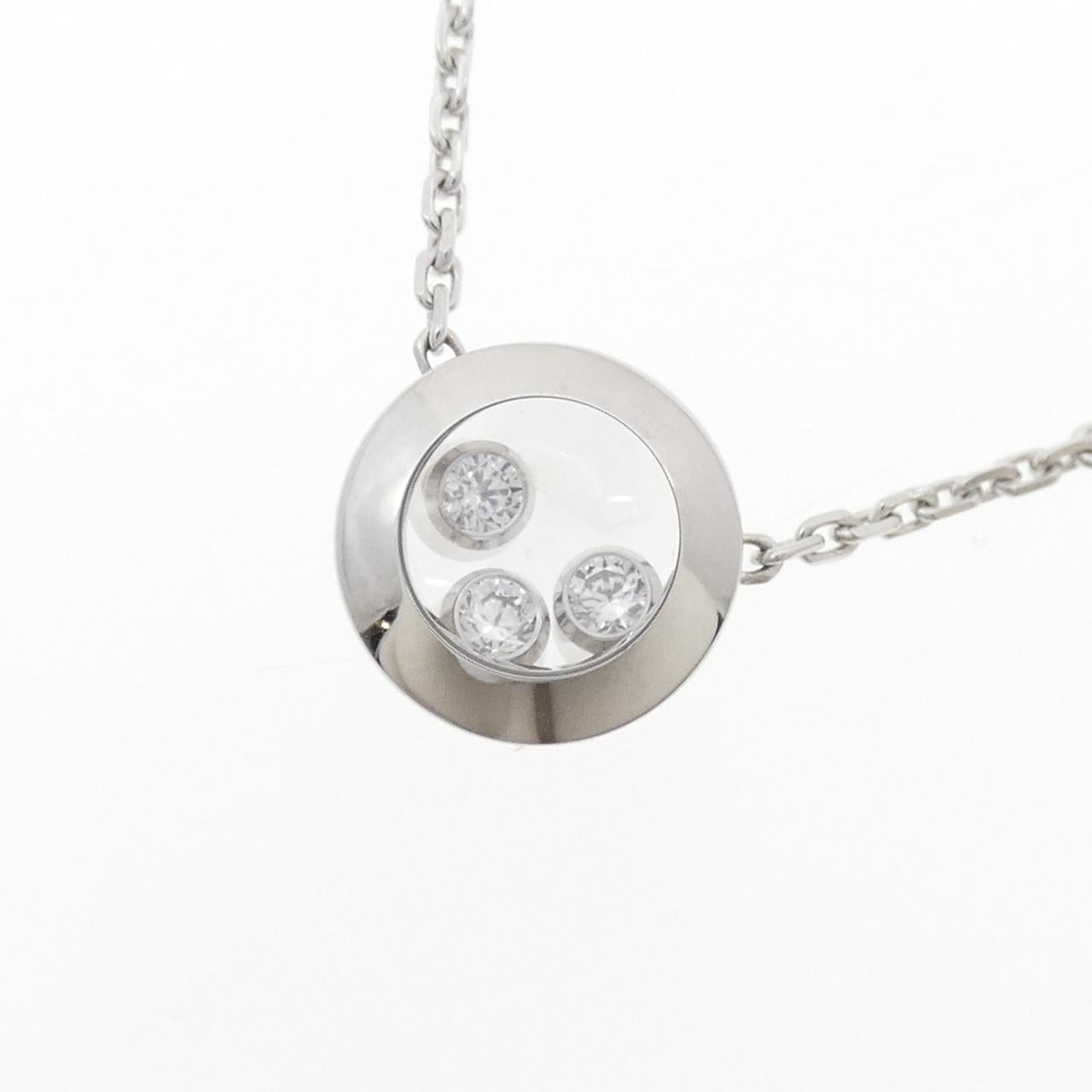 ショパール 750 ホワイト ゴールド ダイヤモンド ネックレス