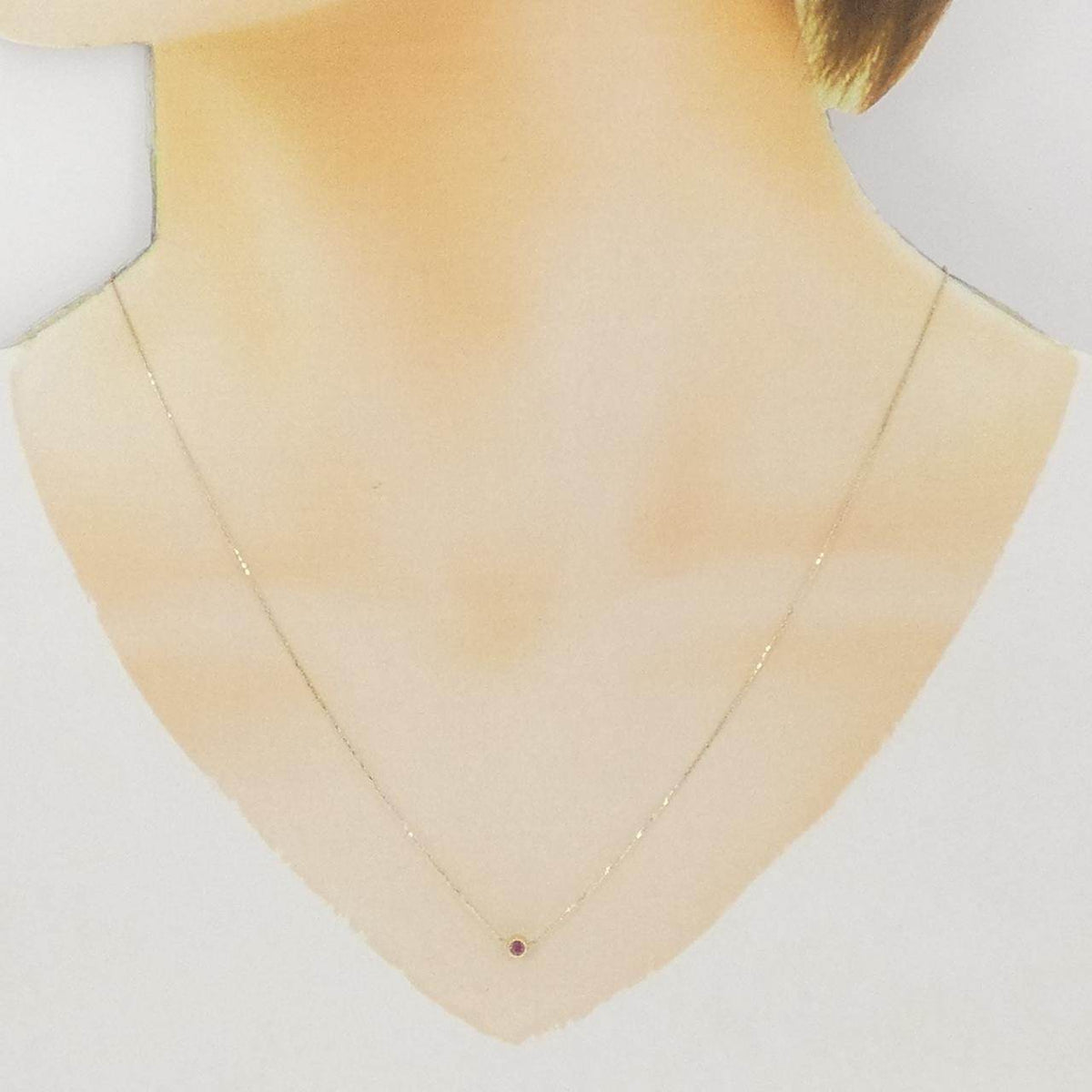 K10イエローゴールドトルマリンネックレス