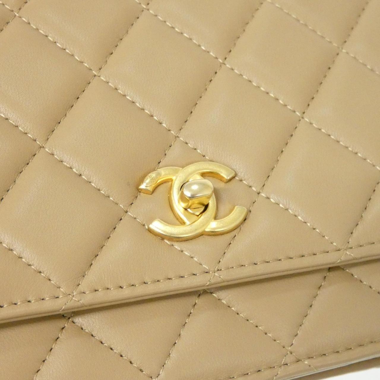 シャネル AP1450 ラムスキン 財布
